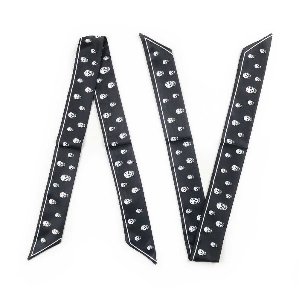 2 Twilly Scarves - Handbag Purse Twilly Scarf Pair